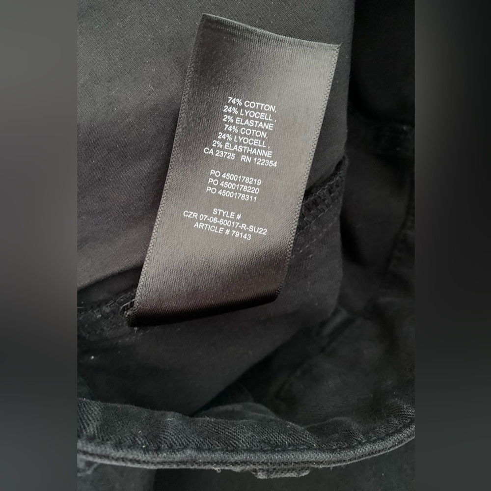 Wilfred Free Aritzia Brennan Carpenter Black Pants Size 0 Pockets Loop Cotton - Picture 16 of 16